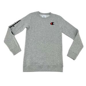 Kids Grey Champion Crewneck Sweatshirt